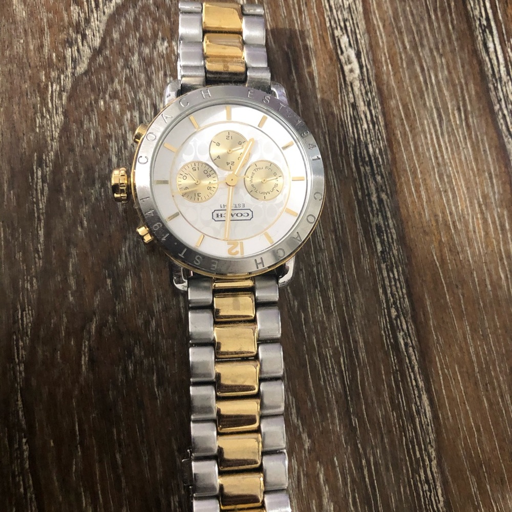 Coach Gold And Silver Watch Gem